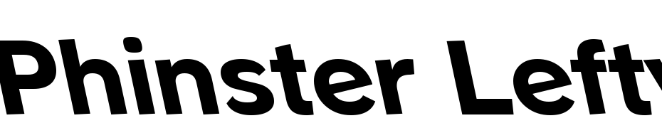 Phinster Lefty Xbold Regular Yazı tipi ücretsiz indir